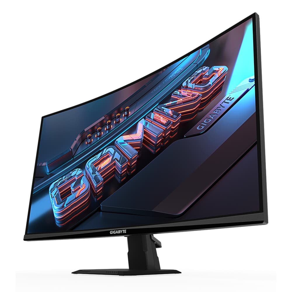 Monitor Gamer Gigabyte Led 27" Curvo GS27QCA QHD 180HZ 1ms Preto - GS27QCA