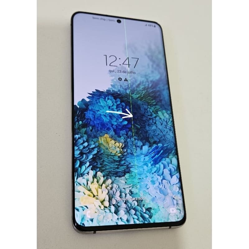 Samsung Galaxy S20Plus 128GB Usado (Com Linha Vertical)