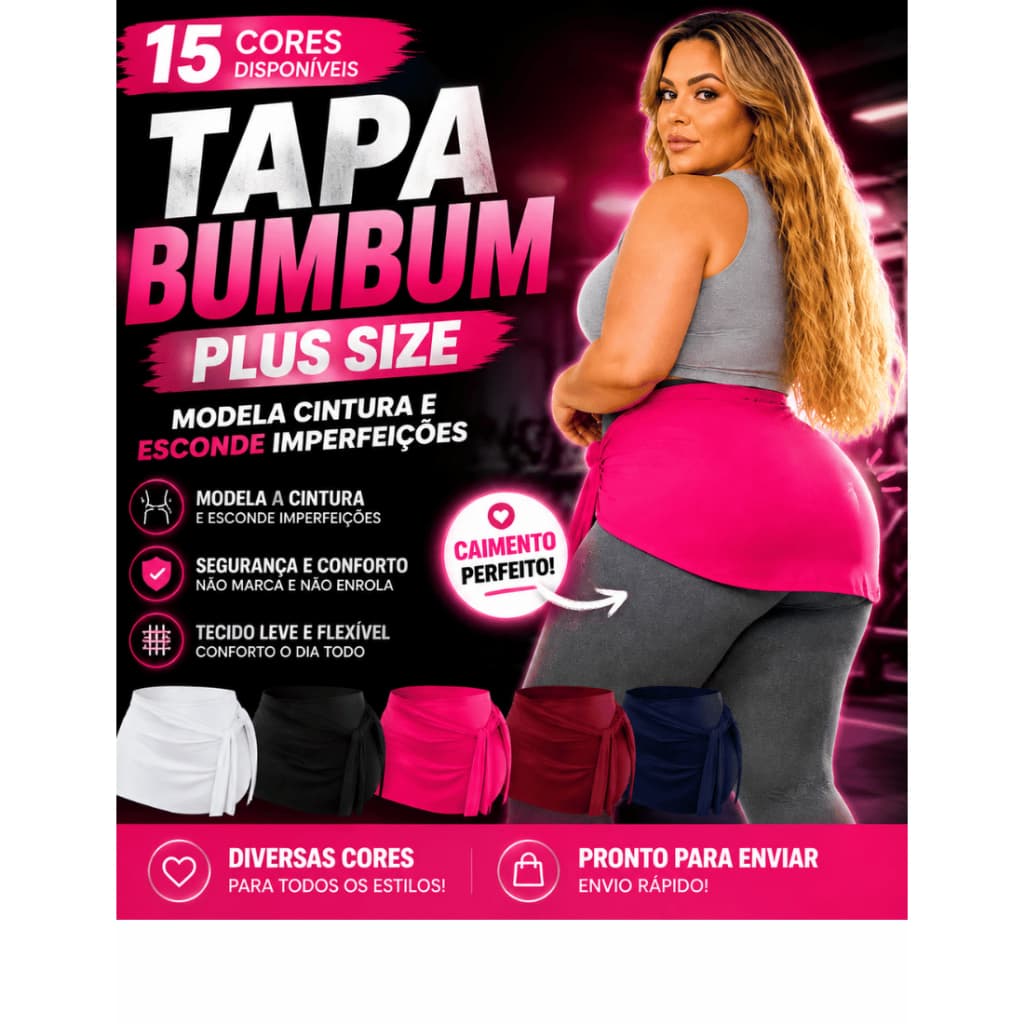 Kit 2 Tapa Bumbum Plus Size G ao G4 Treino Academia Musculação de Amarrar CrossFit Corrida Caminhada