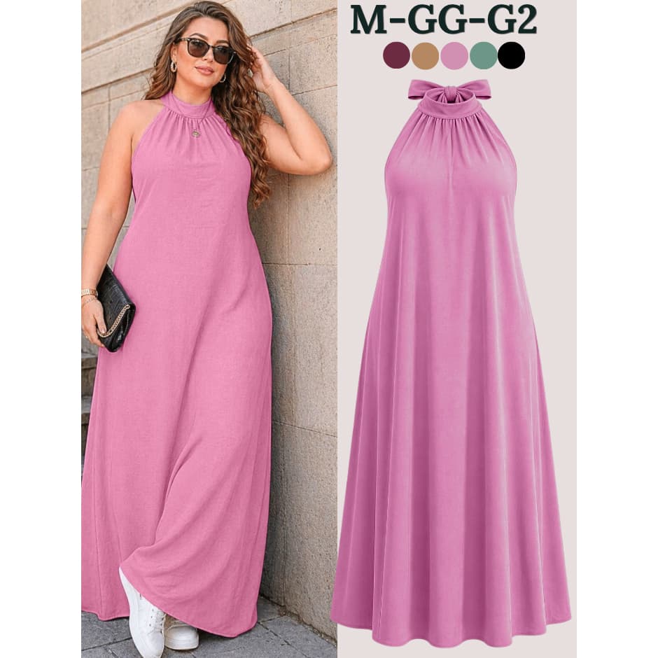 VESTIDO FEMININO SOLTINHO GOLA ALTA LONGO VESTIDOS FEMININOS FESTA REVELAÇÃO ELEGANTE EVANGÉLICA FRESCO SOCIAL CASAMENTO