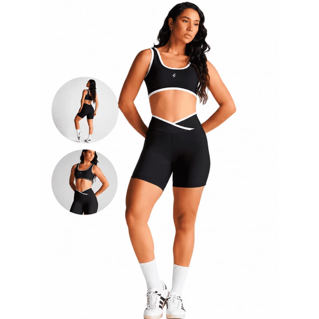 Conjunto Feminino Academia Sem Transparência Treino e Pilates Conjunto Fitness Roupa fitness feminina Top esportivo