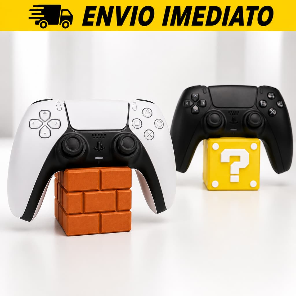Kit 2 Suportes para Controle Gamer PS5 Xbox Nintendo Porta Controle