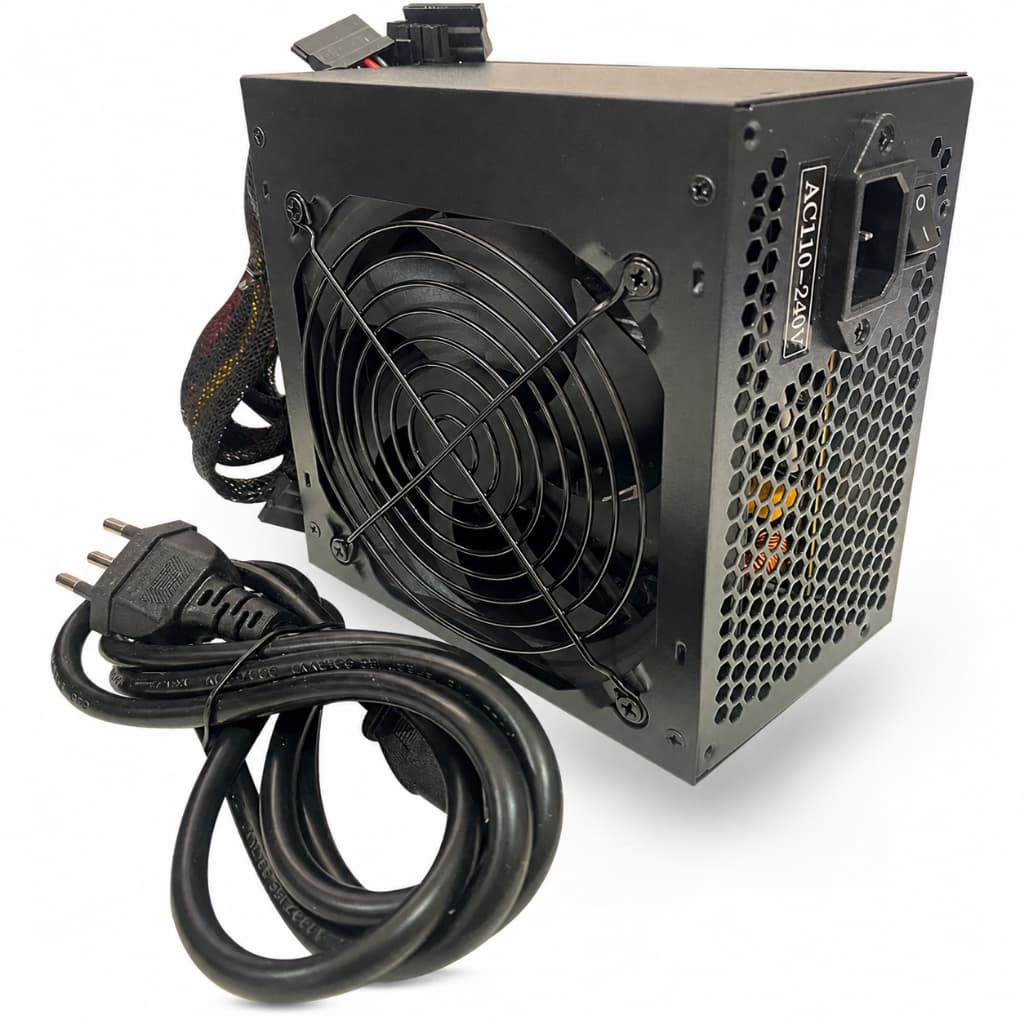 Fonte ATX 650W 80 Plus Bronze Bivolt PFC Ativo Ventilador 120mm Preta