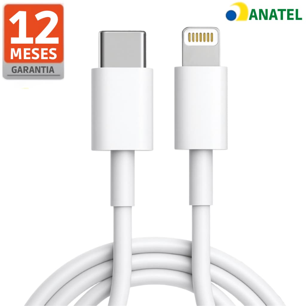 Cabo iPhone Turbo Usb-c Para iPhone 8 X Xr 11 12 13 14 Pro Max Carregamento Rápido