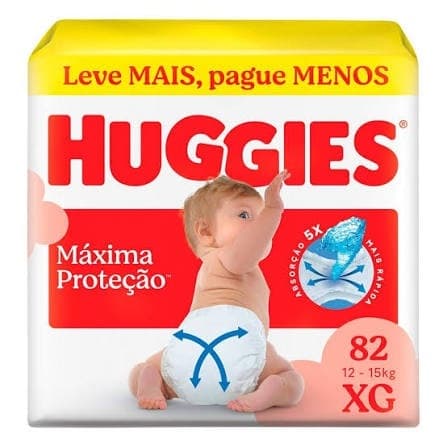 Fralda Huggies Supreme Care XG 82 unidades
