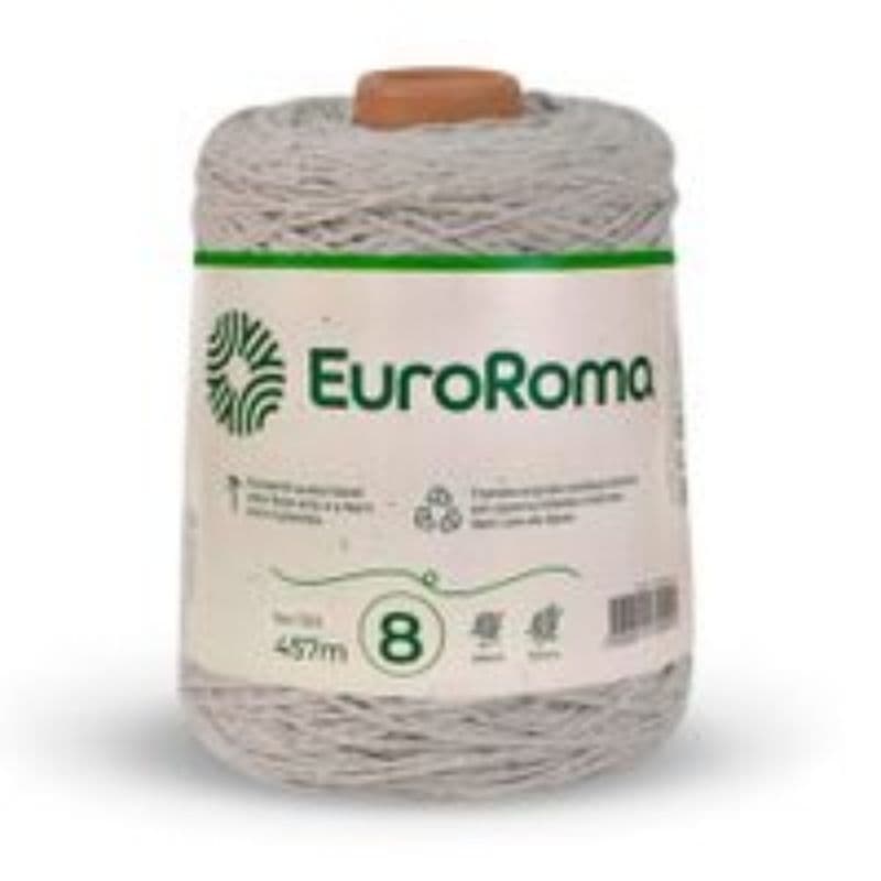 Barbante EuroRoma n°8 - 600g Fios Para Tapete de Crochê Barbante  Sustentável