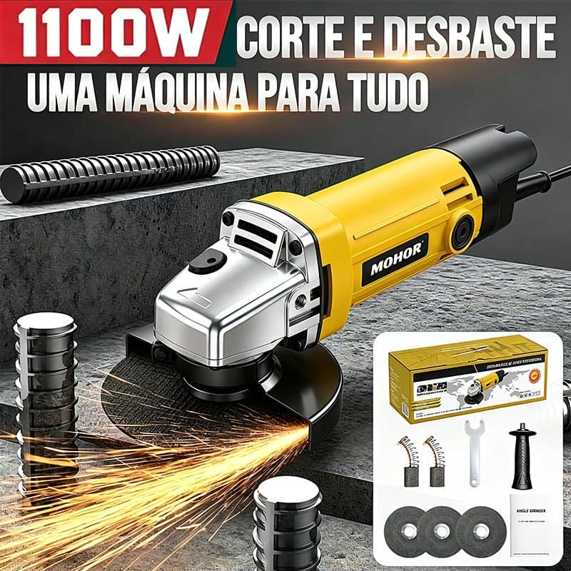 110V Esmerilhadeira Angular Lixadeira Turboalimentado Alta Potência para Corte Desbaste Polimento Com Fio Ergonômica