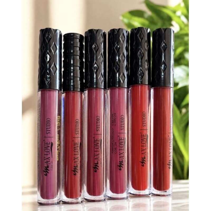Batom Líquido Matte Max Love Studio 24 Horas Cores 21 ao 26 Longa Duração
