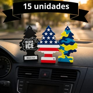 Kit 15 Cheirinho De Carro Automotivo Aromatizante Pinheiro Sortidos Envio Imediato