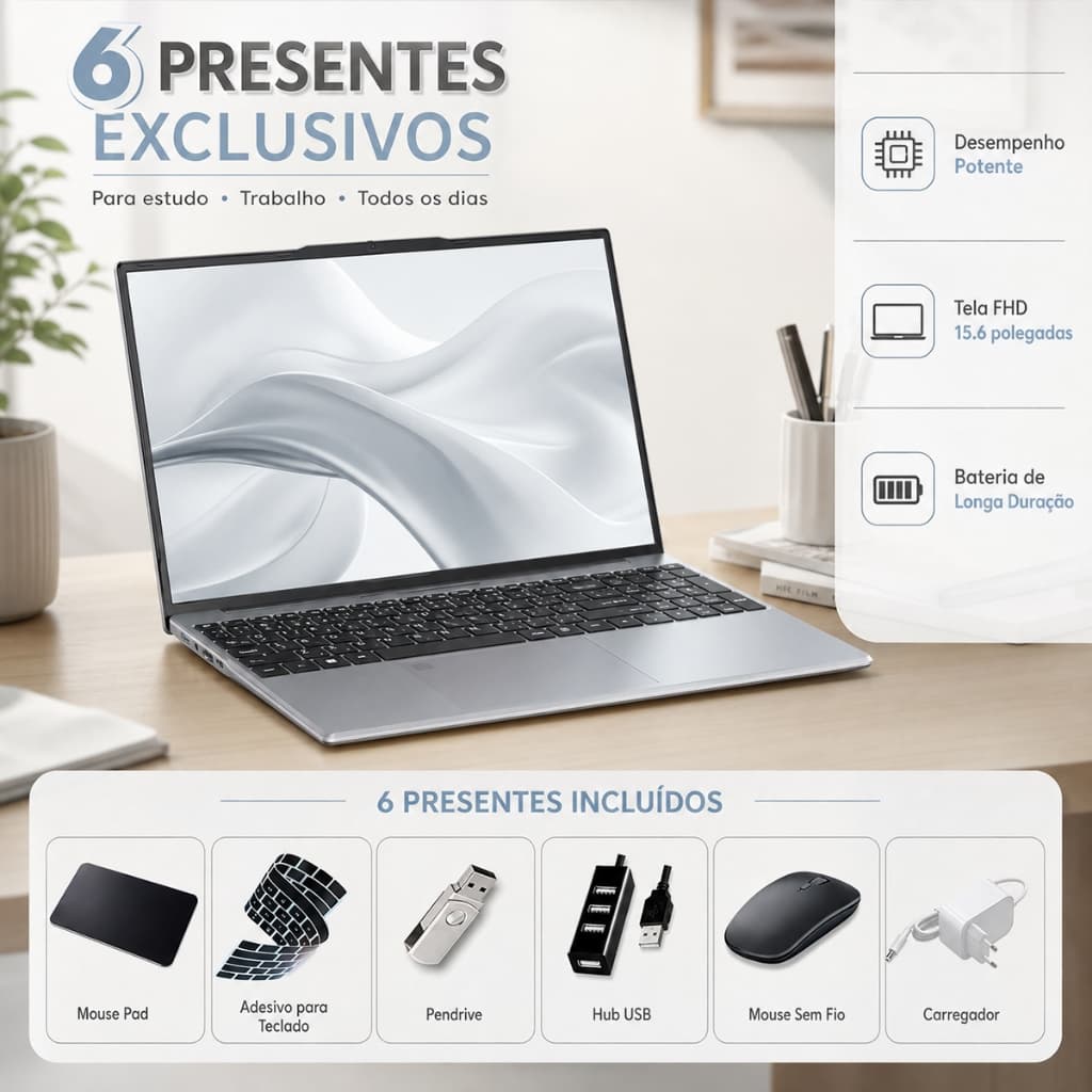 Notebook 15.6-inch Intel Core I7-6500U processor 32GB RAM+1TB SSD gaming, gaming, learning, office high-performance comp