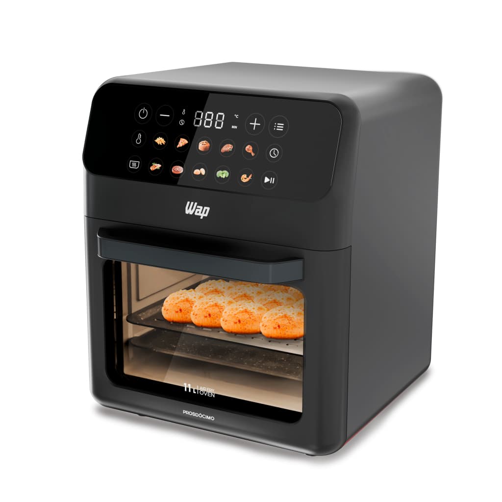 Fritadeira Elétrica Air Fryer Oven WAP WAOD4 11L 1400W Digital Preto 127V