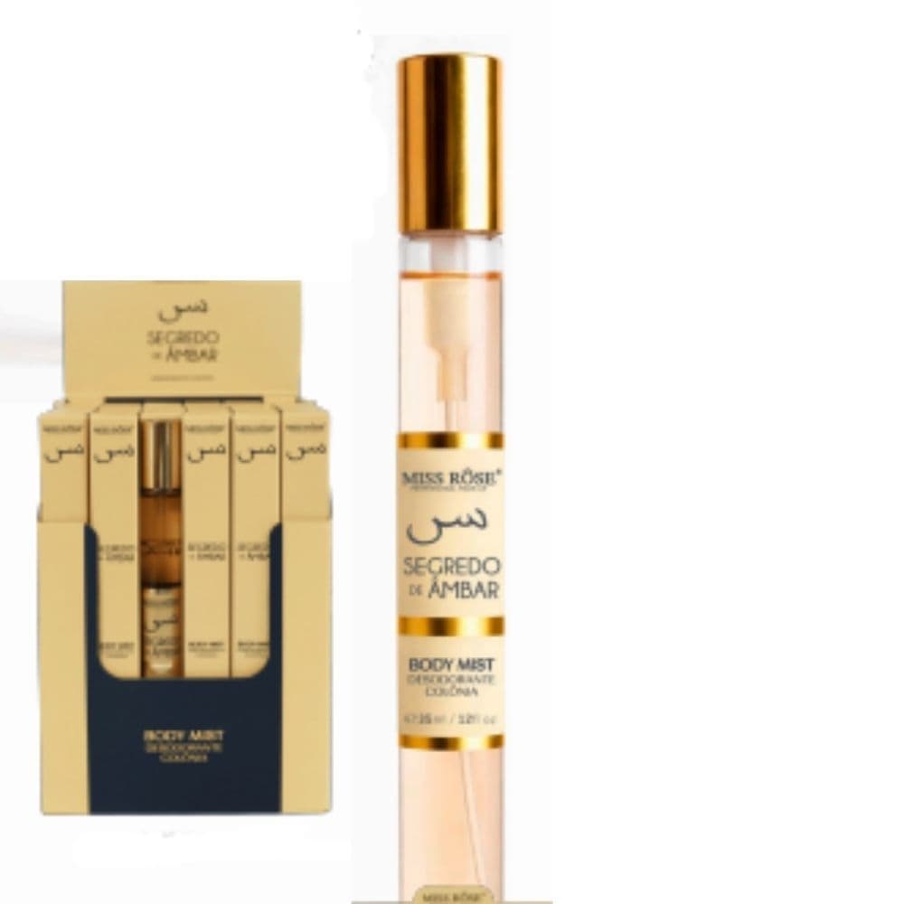 Perfume De Bolsa Árabe Miss Rôse Body Mist Desodorante Colônia Mini Perfume Feminino Importado 35ml
