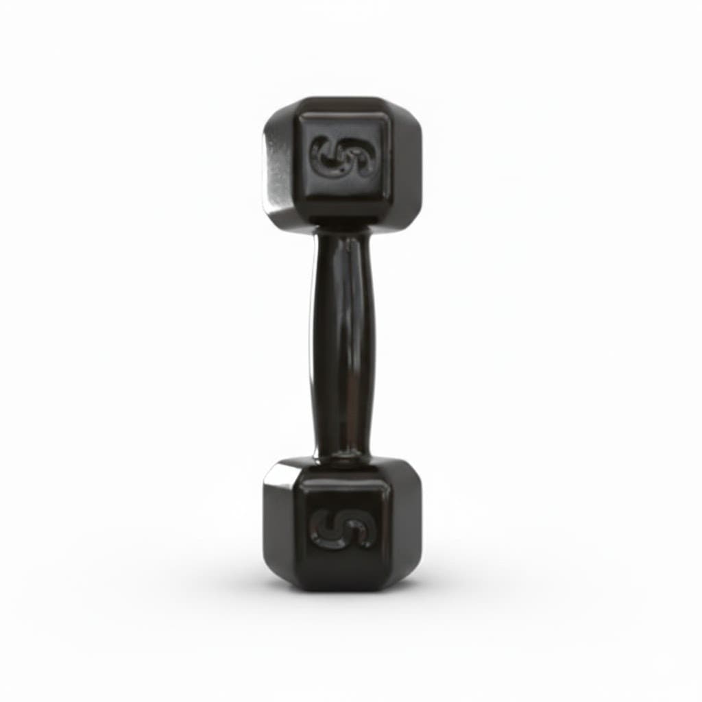 Halter 5kg Emborrachado Musculação Academia Treino Peso Fitness Exercícios Ferduor Físicos Esporte Fisioterapia