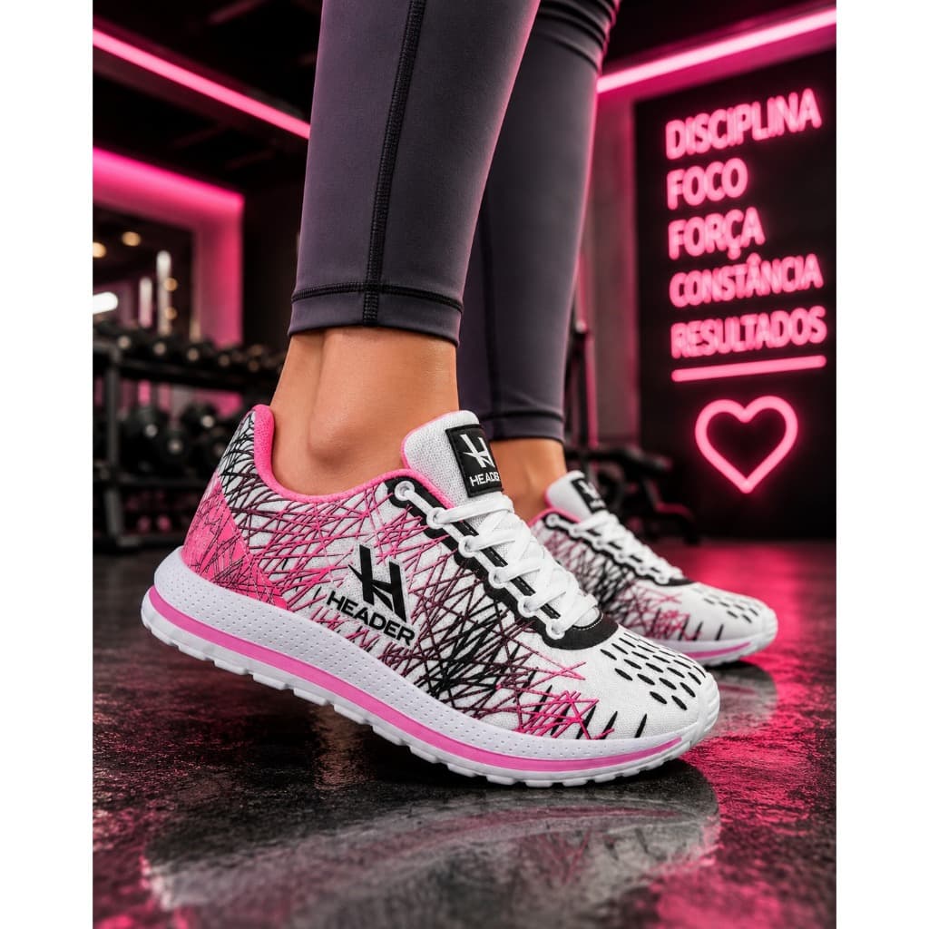 Tênis Feminino Header Spider Caminhada Academia Promoção Mais Vendido Top