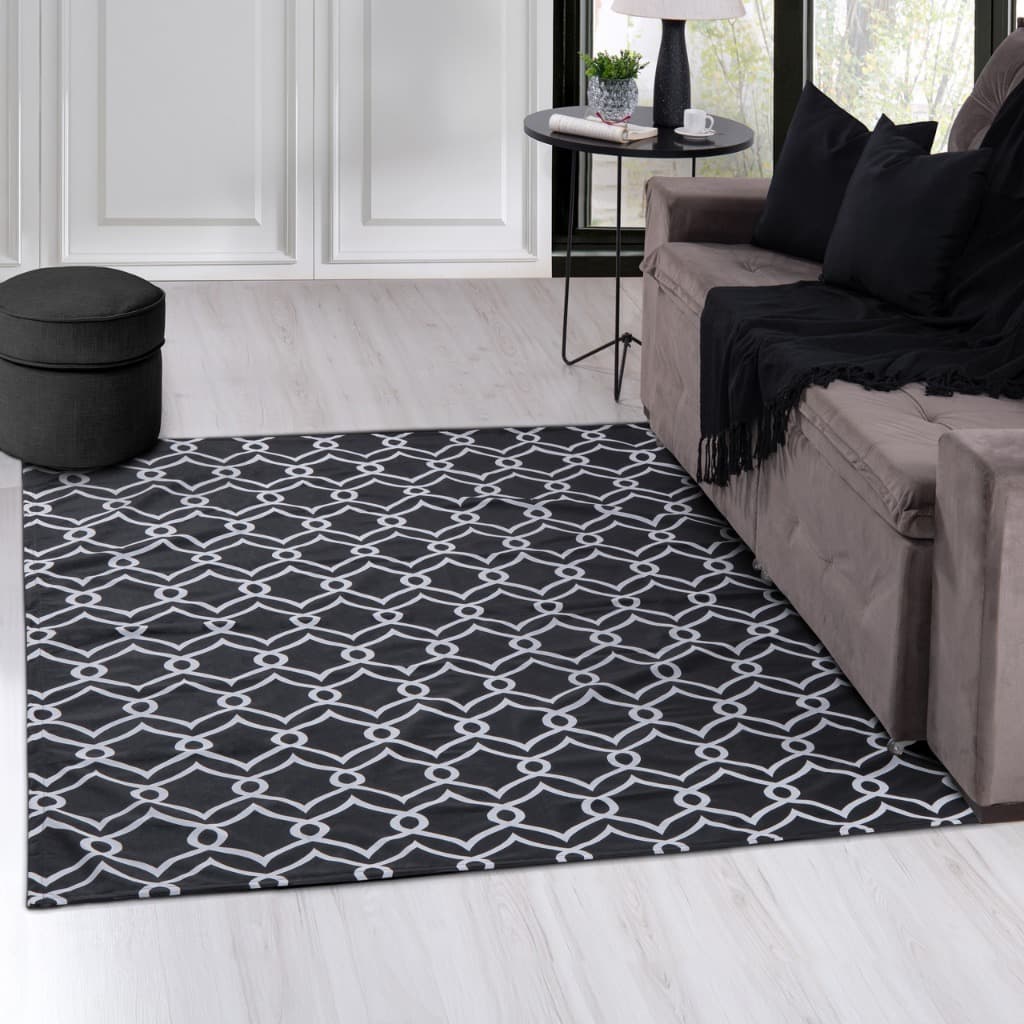 Tapete Geométrico para Sala e Quarto 1,00 x 1,40m Antiderrapante Decorativo
