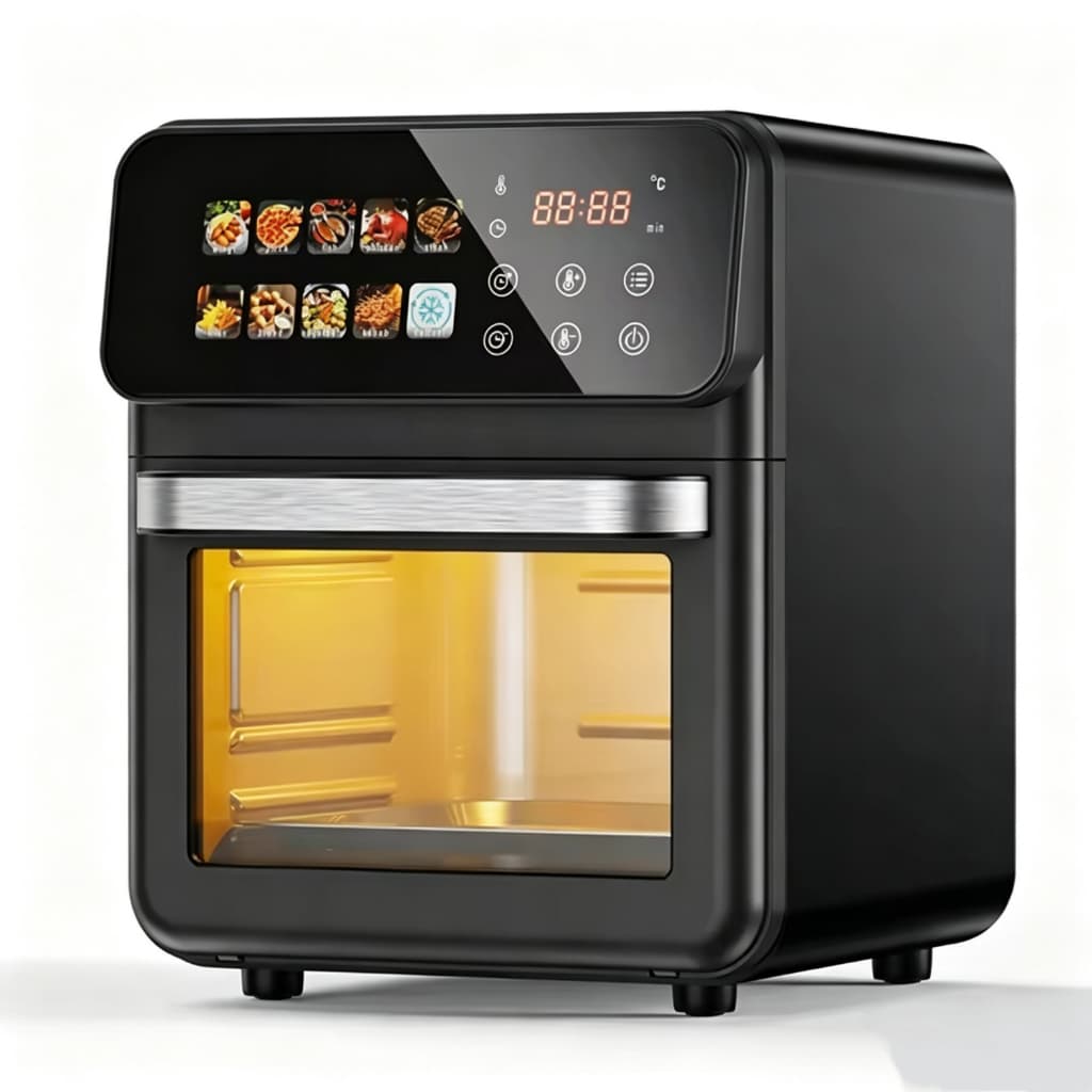 127V/220V Fritadeira Air Fryer Oven Forno Elétrico Digital 10L -D15