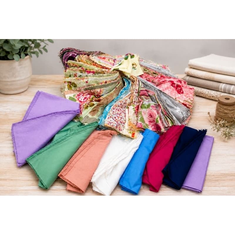 👉 Kit Retalhos de Tecido – Cores Variadas para Artesanato, Costura e Patchwork