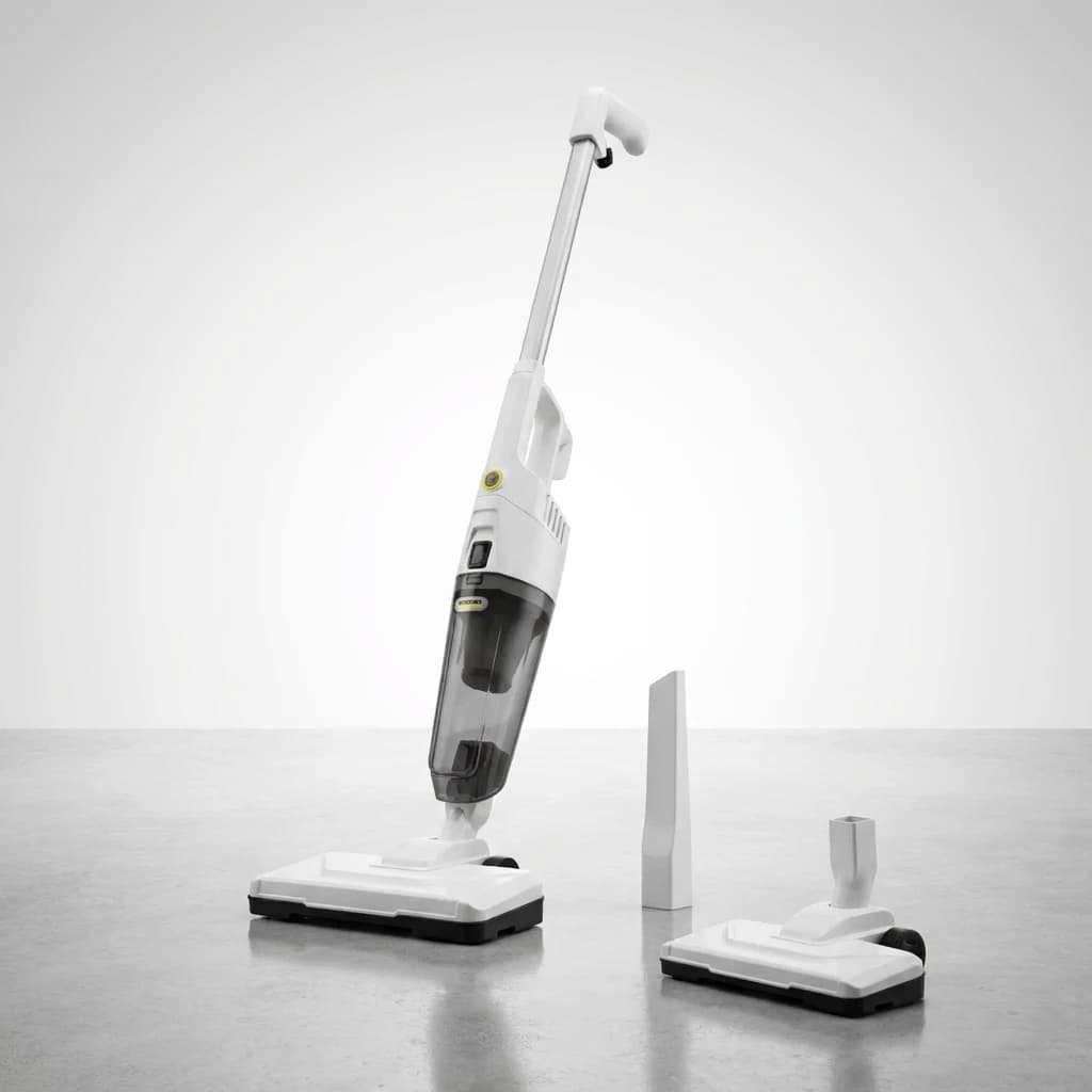 Aspirador de Pó Vertical Karcher VCL 1 Stick 1000W Com Fio 5m Filtro HEPA Sem Saco 2 em 1 Portátil 220V