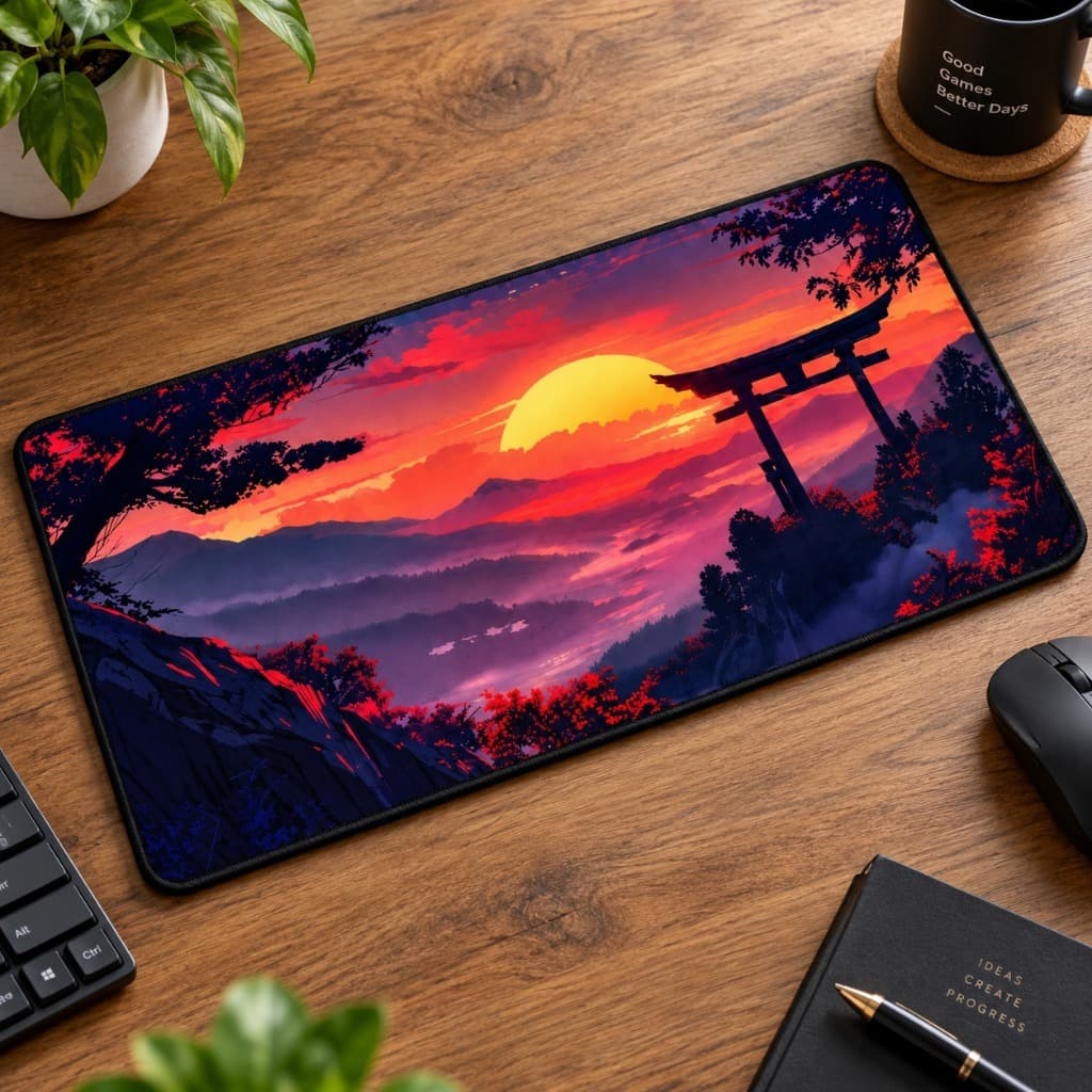 Mouse Pad Gamer Grande RGB Personalizado Apoio Ergonômico Antiderrapante para PC Notebook Home Office Setup