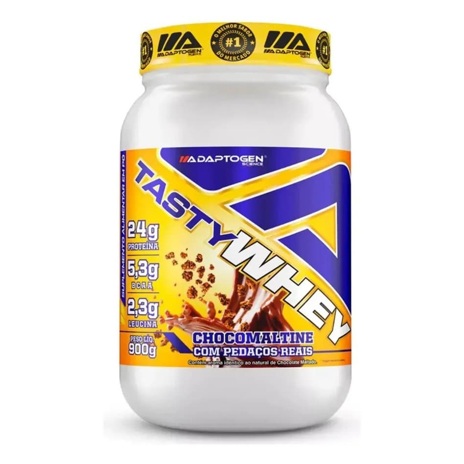 Whey Protein 3W Tasty Whey Gourmet 900g Adaptogen Science Chocolate Maltado