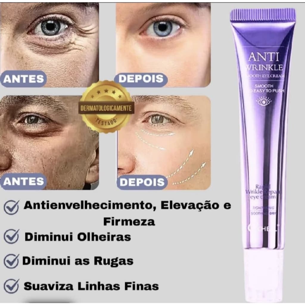 Sérum Anti-Idade de Retinol Efeito Lifting-Anti Rugas 20g Hidratante Skincare