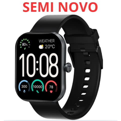 (SEMI NOVO) Relógio HAYLOU S6 Relógio Smartwatch Inteligente ,Tela HD de 2,01
