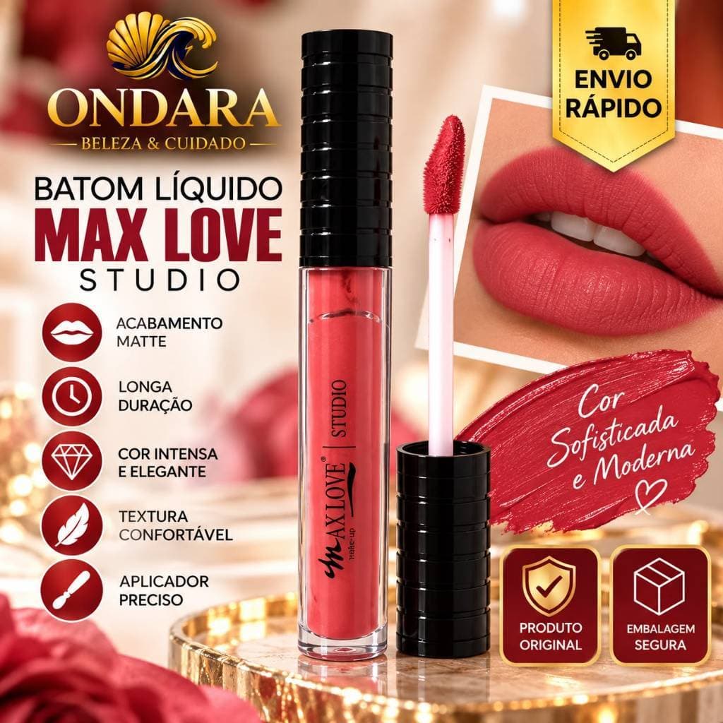 Batom Líquido Max Love Studio Matte Cor Intensa