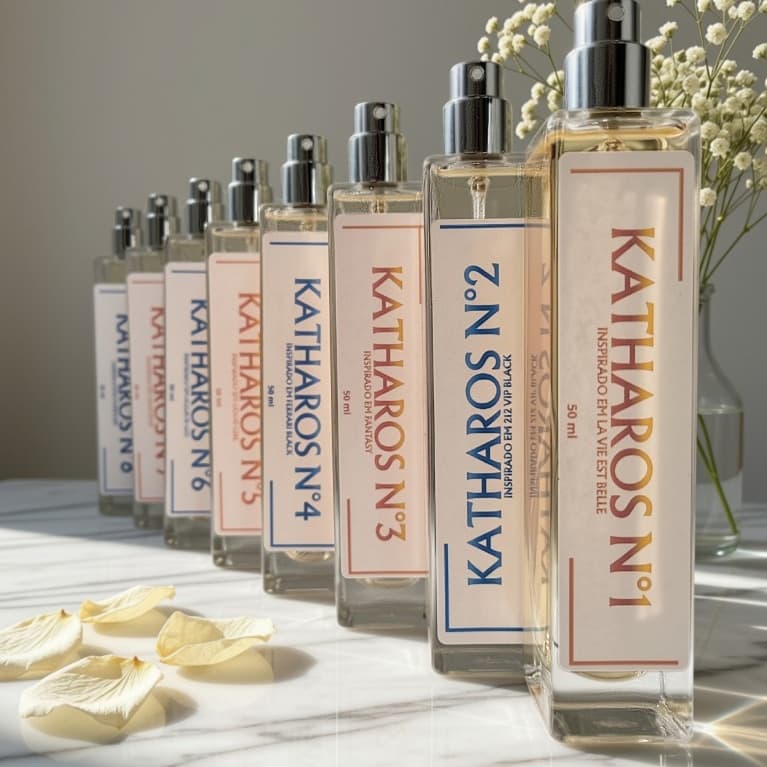 Perfume Masculino e Feminino Contratipo Katharos 50ml - Várias Opções Inspirados em Importados Famosos
