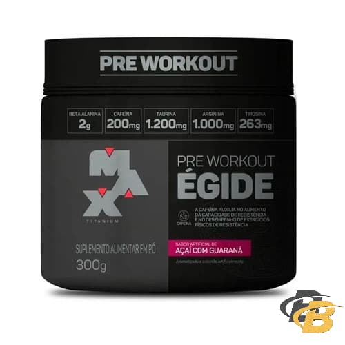 Égide Pré Treino 300g Beta Alanina Tirosina Max Titanium