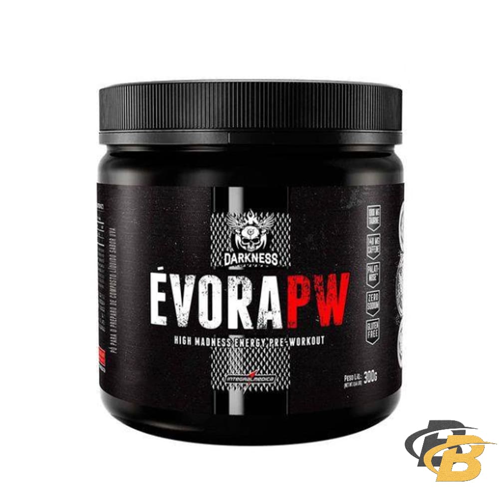 Pré Treino Évora Pw Darkness - 300g - Integral Médica