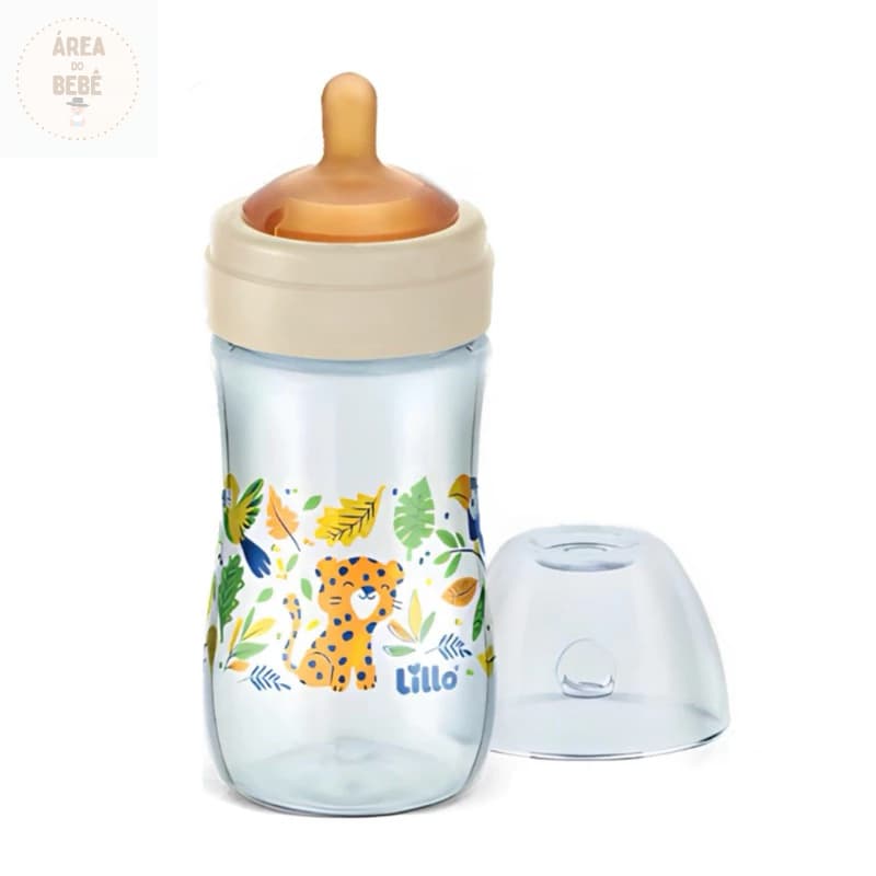 Mamadeira Lillo 300ml Bico Latex para bebês a partir de 0+ meses bebe