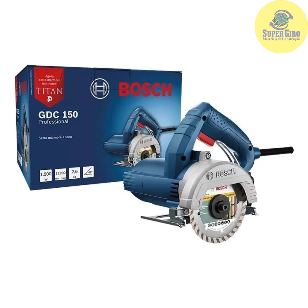 Serra Mármore Bosch Titan Gdc150  1500w Sem Disco127v