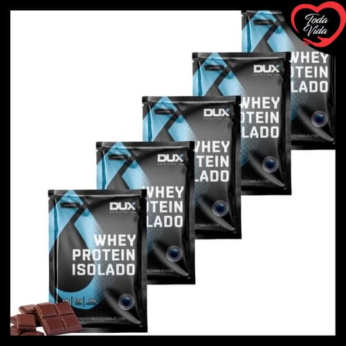 Saches Whey Protein Isolado Sabor Unico Chocolate 5