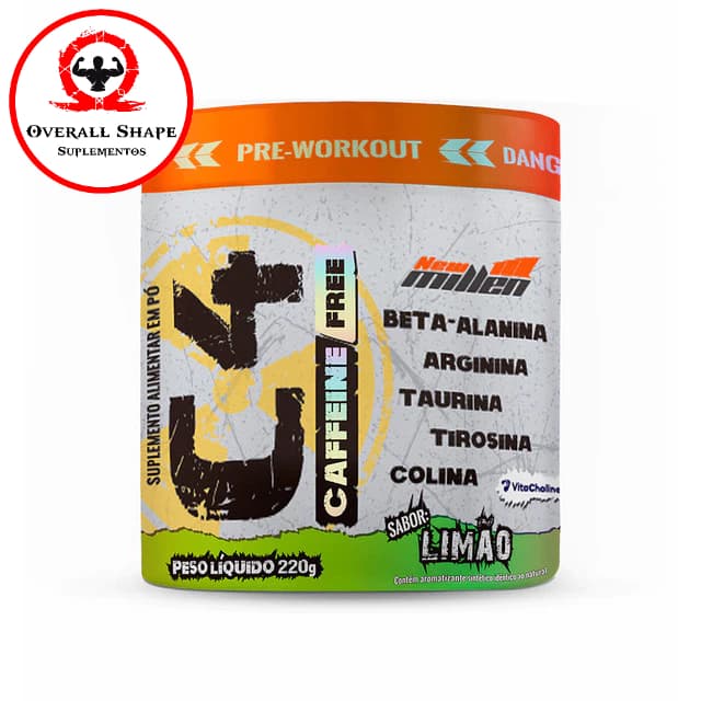 C4 Caffeine Free 220g Nova Fórmula com Colina - New Millen (Pré Treino Sem Cafeína)