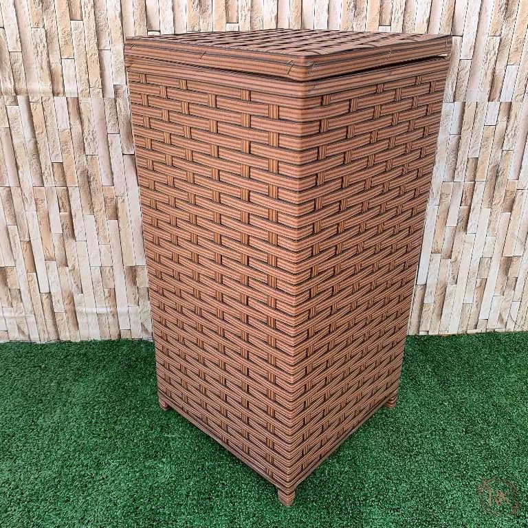 Roupeiro/Cesto de Roupa em Fibra Sintética 59 Litros 30x30x60/ Cesto Organizador lavanderia Quarto Banheiro Sala