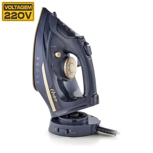 Ferro De Passar Oster A Vapor Sem Fio Azul-Marinho 220v