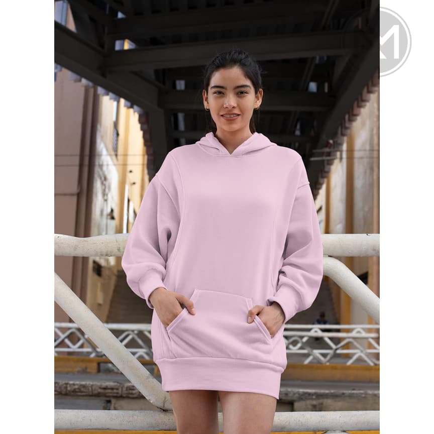 Vestido Moletom Feminino com Capuz - Moda Feminina