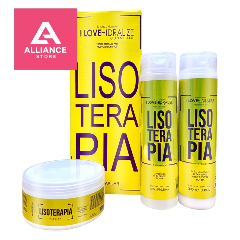 Lisoterapia kit Shampoo, Condicionador e Máscara Hidratante promoção