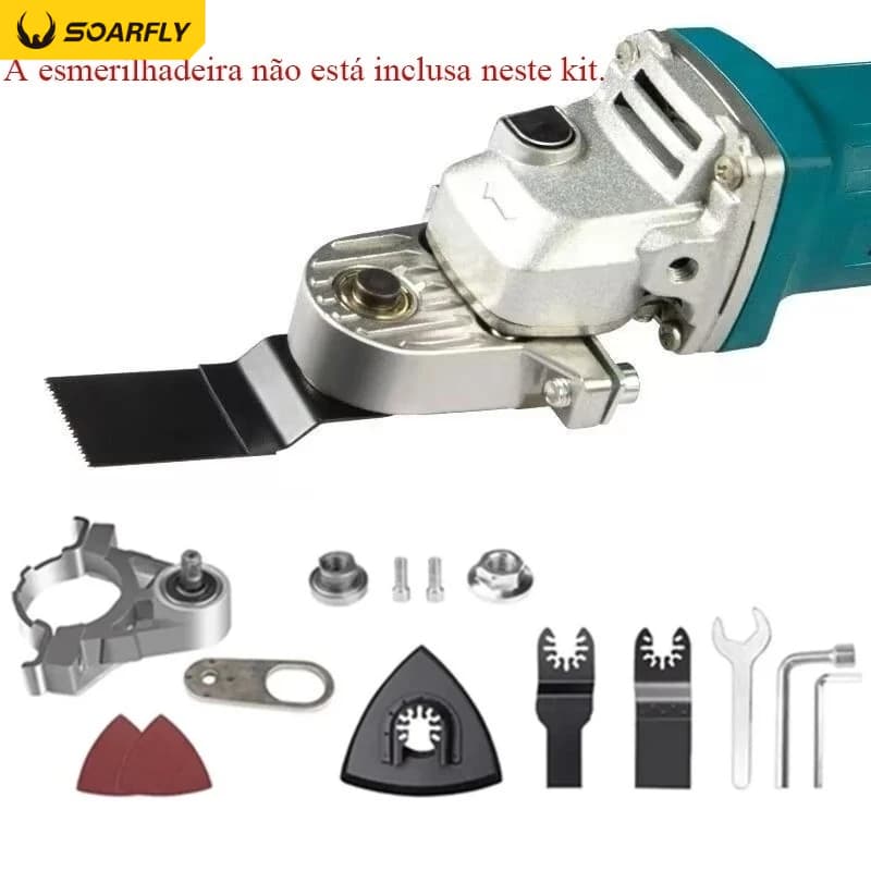 Kit Adaptador M14 para Esmerilhadeira com Componentes para Cortes e Acabamentos Precisos