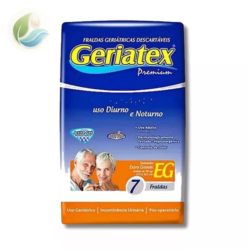 Fralda Geriatrica Premium Geriatex Diurna e Noturna Tamanho EG
