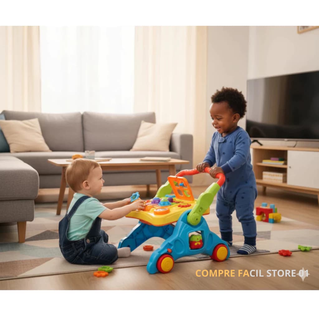 Andador Mesa Didático 4 Em 1 Com Som Infantil Bebê Educativo Maral Qualidade Premium