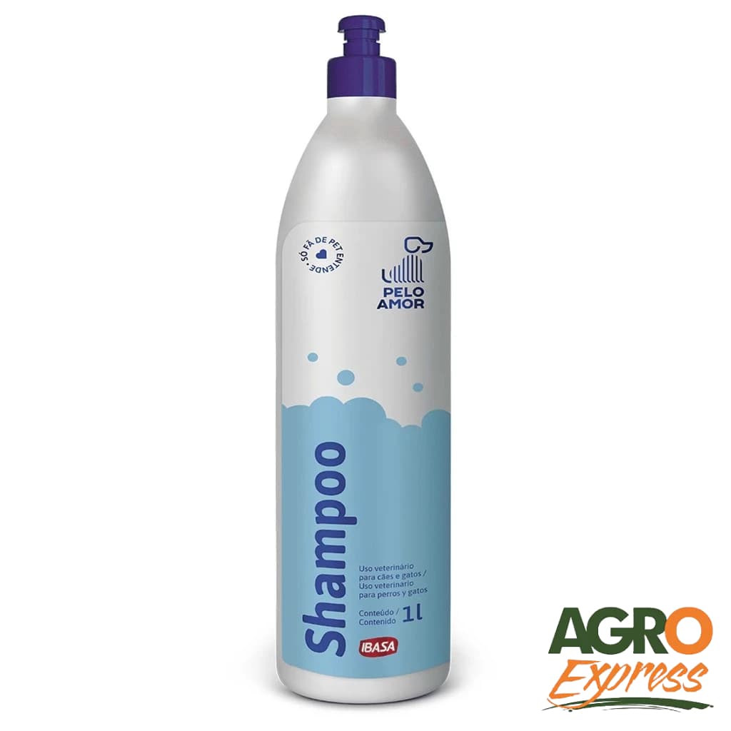 Shampoo Pelo Amor Para Cães e Gatos 1 Litro IBASA