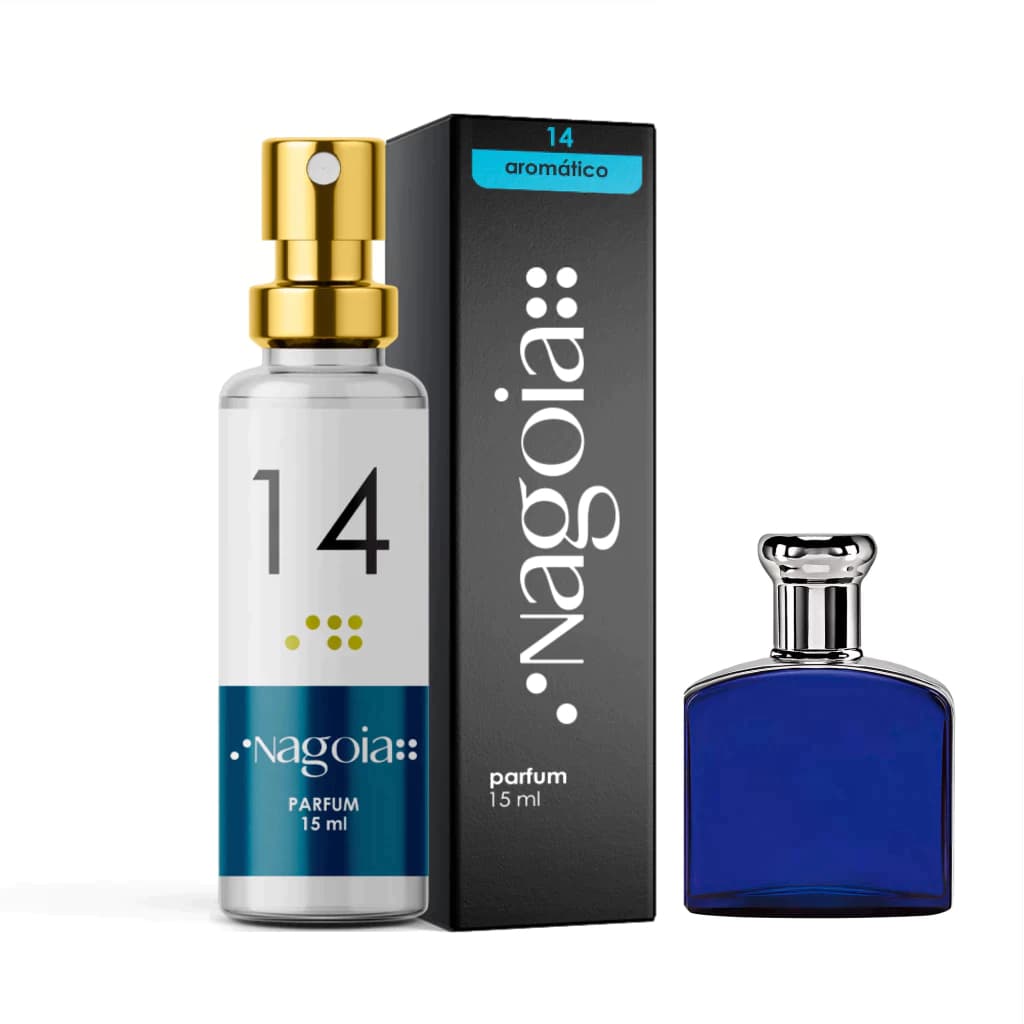 Perfume Importado Masculino 15 ml - Alta fixação inspirações NAGOIA 14 Polo Azul