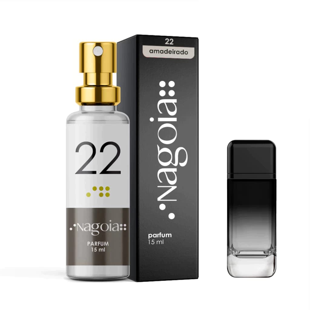 Perfume Importado Masculino 15 ml Nagoia 22 - Alta fixação inspirações - Black Vip