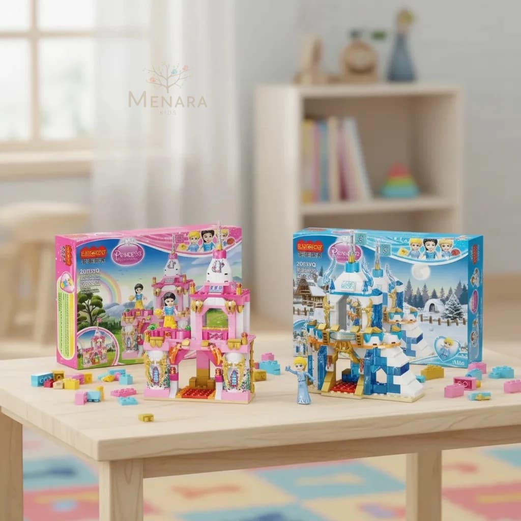 Blocos de Montar Castelo de Princesa Tipo Lego 200/201 Peças