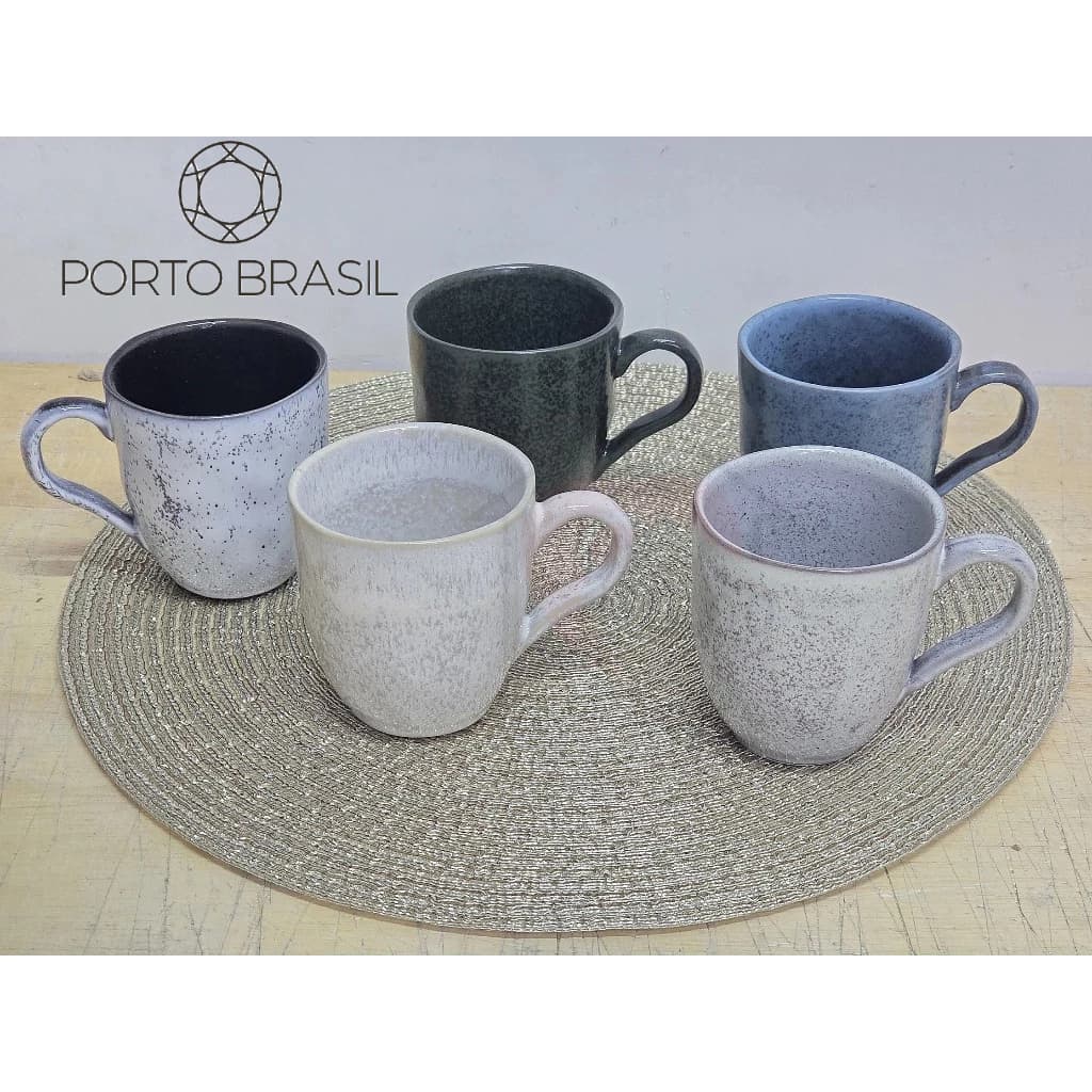 Caneca Porcelana Orgânico 273ml UNITARIO - Porto Brasil