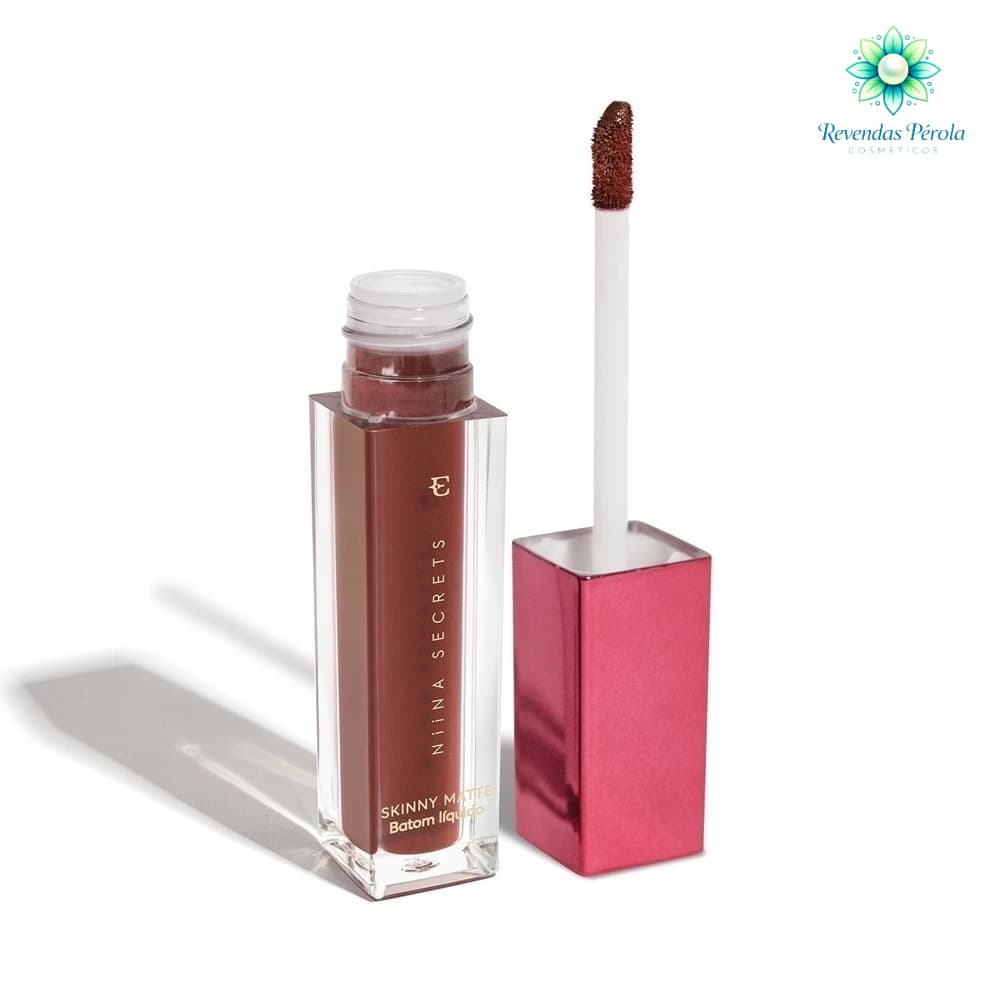 Batom Líquido Matte Skinny Eudora Niina Secrets Castanho Begônia - 5ML