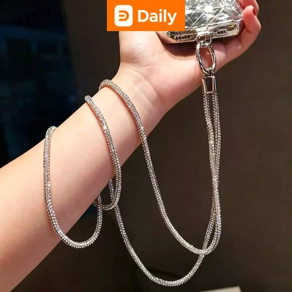 Cordão De Telefone para Celular Capinha Universal Anti-Perda com Brilho Pulseira Celular
