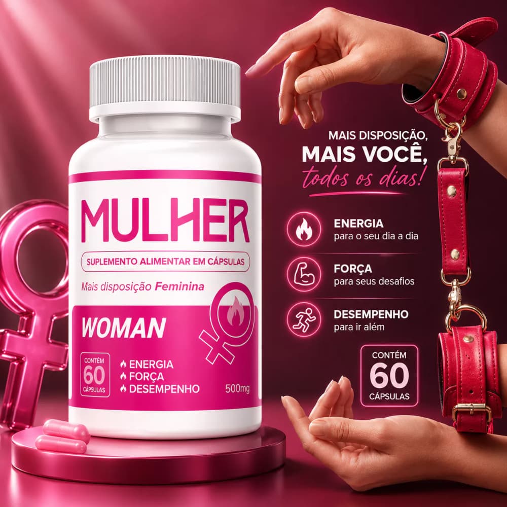 Vitamina Feminina Energia e Disposição  - 60 Caps - Premium - Envio Imediato
