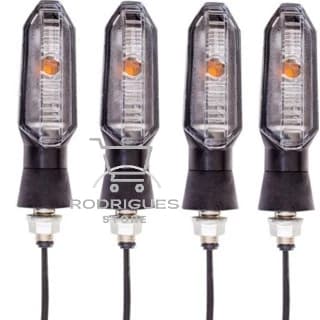 Kit Piscas Moto Seta Para Moto Universal Led Fazer Cb300 Cb Hornet Xj6 Next Fan Titan Xre Lander Falcon